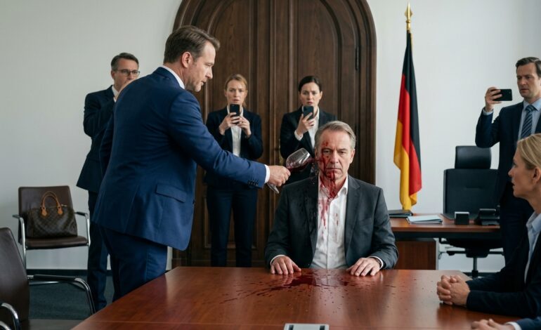 Der Anzug eines Waisenjungen für ein Vorstellungsgespräch wurde mit Rotwein ruiniert… doch der Sohn des Interviewers hatte KEINE AHNUNG, wer sein wirklicher Vater war 😱