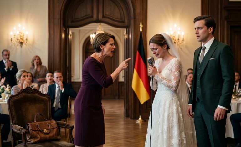 Nur 15 Minuten vor der Hochzeit entdeckte ich, dass der Ehrentisch geändert worden war: neun Plätze für die Familie meines Mannes, während meine Eltern an der Seite stehen mussten. Seine Mutter spottete: „Wie erbärmlich sie aussehen.“ Also griff ich zum Mikrofon… und zertrümmerte es in einem Augenblick.