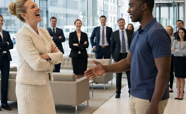 Vor versammelter Geschäftselite verweigerte eine einflussreiche CEO einem schwarzen Investor demonstrativ den Handschlag und wies ihn ab. Doch keine 24 Stunden später änderte sich alles: Plötzlich bat sie ihn verzweifelt um ein persönliches Treffen – und der wahre Grund dafür überraschte jeden im Unternehmen.