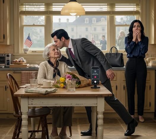 Le jour de la fête des Mères, mon beau-fils millionnaire est venu dans ma petite maison vétuste avec des fleurs et m’a demandé pourquoi je ne vivais pas dans le manoir à un million de dollars qu’il m’avait offert. Je lui ai répondu : « Parce que la famille de ta femme y habite maintenant… et elle m’a frappée la dernière fois que je me suis approchée de trop près. » Il m’a embrassée sur le front, est parti sans dire un mot de plus, et trois jours plus tard, sa femme m’a appelée en pleurs.