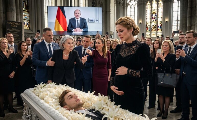 Mein Mann lag erst wenige Stunden im Sarg, als meine Schwiegermutter mich mit einem gefälschten Vaterschaftstest aus dem Haus werfen wollte – doch dann enthüllte sein Anwalt seine letzte Botschaft, die alles zerstörte.