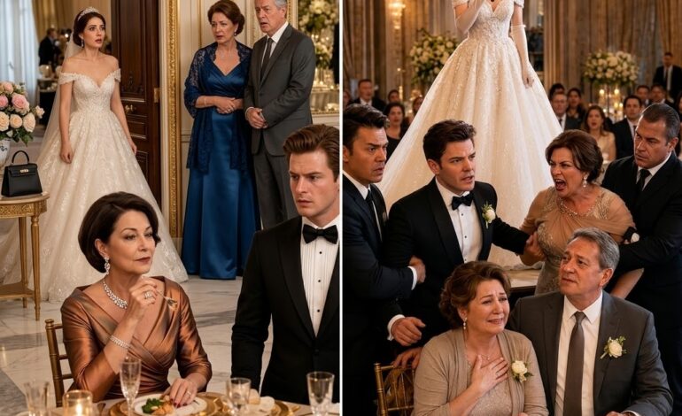 Le jour de mon mariage, j’ai trouvé la table principale remplacée — la famille de mon mari a pris toutes les places, tandis que mes parents sont restés debout