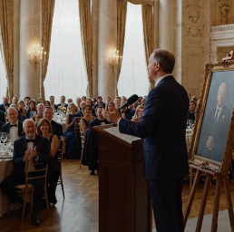 Mon père regardait souvent mes tableaux et disait que l’art ne suffirait jamais à payer une seule facture. Je ne l’ai jamais contredit. J’ai simplement continué à travailler. Des années plus tard, lors du cinquantième anniversaire de son cabinet d’avocats, le président s’est avancé pour dévoiler le portrait qui lui avait été commandé et a fièrement présenté l’artiste dont les œuvres se vendent désormais à partir de 500 000 dollars pièce. Le verre de mon père s’est arrêté à mi-chemin de ses lèvres lorsque tous les regards se sont tournés vers la scène, car à cet instant, il a compris que le nom honoré était le mien.