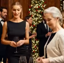 La maison n’avait jamais été aussi belle que ce soir de Noël….