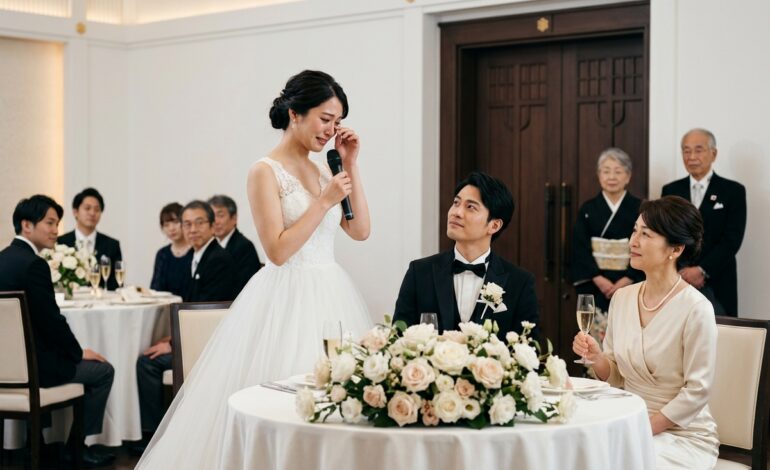 義母が私の結婚式で両親を隠してくれたから、マイクを取って…