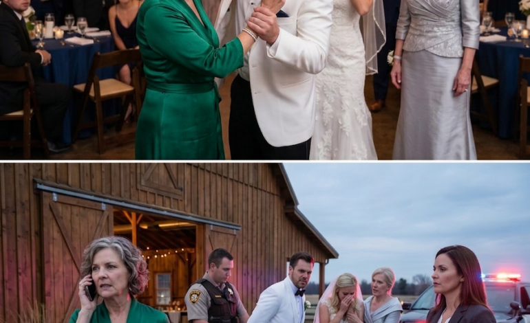 Au mariage de ma fille, mon gendre a exigé que je lui remette les clés de la ferme devant deux cents invités. Devant mon refus, il m’a frappée si fort que j’ai perdu l’équilibre. Je suis sortie et j’ai passé un coup de fil… il a été stupéfait en voyant qui appelait !