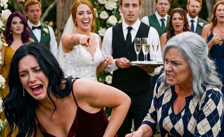 Au mariage fastueux de ma sœur, ma belle-mère m’a arraché ma pompe à insuline de la taille et l’a jetée à la poubelle en riant : « Ton diabète, c’est juste pour attirer l’attention ! » Quelques minutes plus tard, je me suis effondrée près du buffet tandis qu’elle se moquait de moi, m’accusant d’avoir « gâché les photos de mariage » avec un « faux coma ». Un silence de mort s’est abattu sur la salle de bal lorsqu’un « traiteur » a sauté par-dessus le comptoir pour me secourir. Son visage est devenu livide après avoir senti le vin. « Qui a touché à ce verre de vin ? »