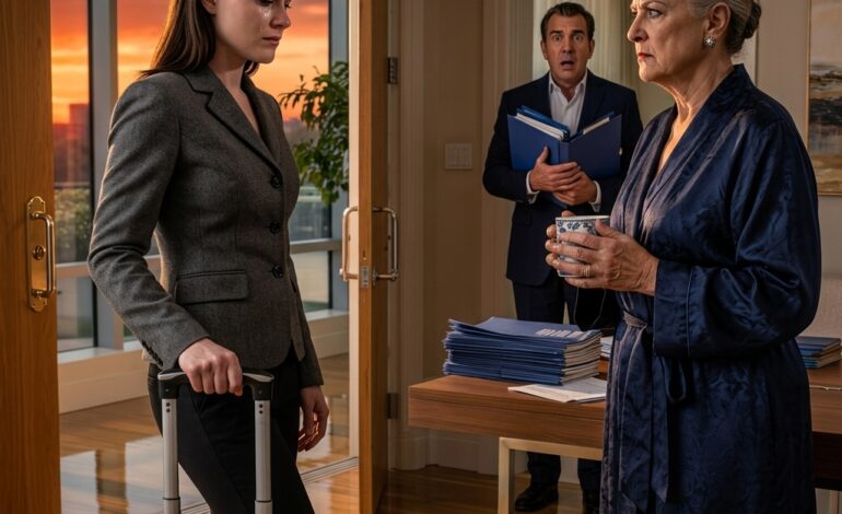 Après six semaines passées à Boston pour aider sa sœur à se rétablir, Claire rentra dans son appartement d’Atlanta et y trouva sa belle-mère en robe de chambre, tenant la tasse de sa grand-mère et hurlant : « Partez immédiatement ou j’appelle la police ! » Mais en ouvrant le tiroir verrouillé de son mari, Claire découvrit le document qui allait tout changer.