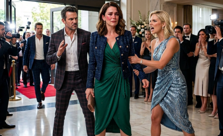 J’ai été humiliée lors de l’inauguration de l’hôtel de mon mari : son secrétaire particulier m’a giflée et m’a mise à la porte. Il m’a menacée de divorce si je partais. Tout le monde pensait que j’avais tout perdu, jusqu’à ce que le directeur entre, me regarde droit dans les yeux et révèle ma véritable identité.