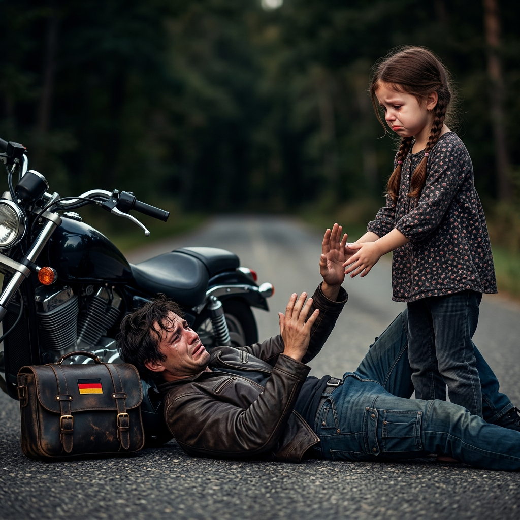 Ein kleines Mädchen in einem funkelnden Prinzessinnenkleid sorgte für Verwirrung, als es sich weigerte, die Seite eines verletzten Bikers zu verlassen. Weder besorgte Erwachsene noch die herbeigerufene Polizei konnten sie dazu bewegen loszulassen – und je länger die Situation dauerte, desto deutlicher wurde, dass sie einen bewegenden Grund dafür hatte.