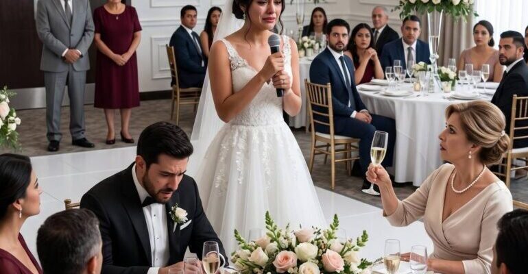 Meine Schwiegermutter versteckte meine Eltern auf meiner eigenen Hochzeit — da nahm ich das Mikrofon und…