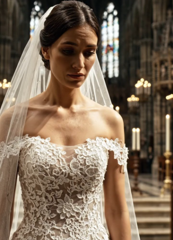 Je n’avais pas d’argent pour une robe de mariée luxueuse, alors j’ai décidé d’acheter une robe vintage bon marché, ce qui a fait que les proches du marié ont commencé à se moquer de moi pendant la cérémonie