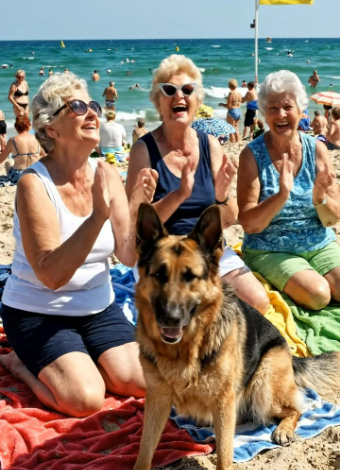Die Freunde entspannten sich am Strand, als ein Hund auf sie zulief und laut bellte. Plötzlich wurde eine der Frauen blass, nachdem sie das Fell des Hundes genau betrachtet hatte.