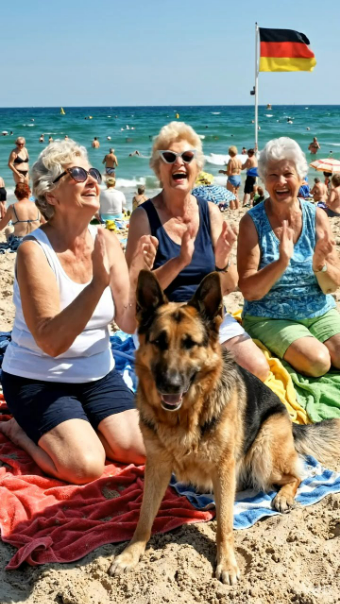 Die Freunde entspannten sich am Strand, als ein Hund auf sie zulief und laut bellte. Plötzlich wurde eine der Frauen blass, nachdem sie das Fell des Hundes genau betrachtet hatte.