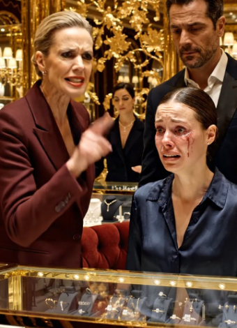 Ma sœur m’a giflé au visage dans une bijouterie parce que j’avais acheté des bijoux moi-même — puis un homme puissant est entré et a dit : « Touche encore ma femme et verra ce qui se passe. »