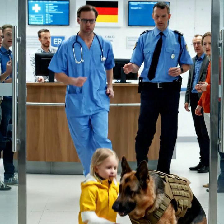 Ein Militärhund zerrte ein kleines Mädchen in meine Notaufnahme