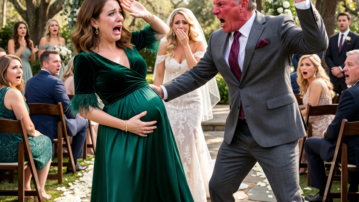 Der Tag, an dem ein einziger Fotograf die Hochzeit zerstörte, eine schwangere Frau vor allen Gästen bloßstellte, eine jahrzehntelang verborgene Familienlüge enthüllte und damit eine Kette von Verrat, Schuld, Geheimnissen und unerwarteten Wahrheiten auslöste, die niemand jemals wieder vergessen konnte