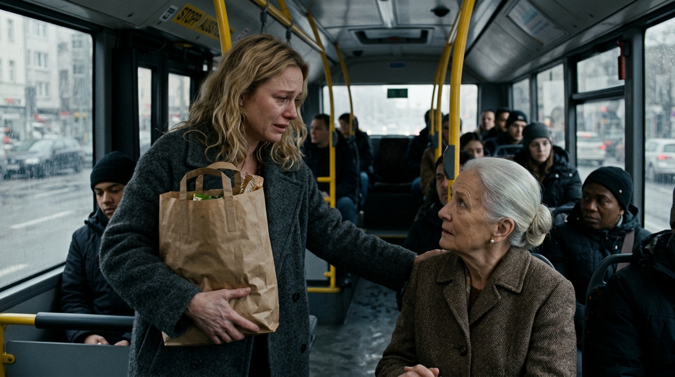Ich bot einer älteren Dame im Bus meinen Sitzplatz an, die mir sagte: „Wenn Ihr Mann Ihnen jemals eine Halskette schenkt, legen Sie sie über Nacht in ein Glas Wasser.“ Ich vergaß das … bis zu dem Tag, an dem mein Mann mir eine Halskette schenkte …