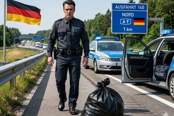 Als über Funk von einem großen schwarzen Sack am Straßenrand der Autobahn berichtet wurde, dachte ich nur müde, dass ich mich schon wieder mit einem dummen Streich von Jugendlichen beschäftigen müsste