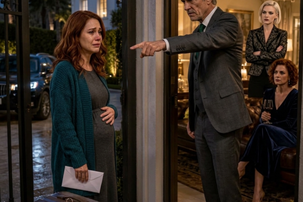 Min man kastade min resväska utanför vårt hus i Beverly Hills och sa att jag inte längre var välkommen eftersom jag “misslyckats” med att ge honom barn. Hans nya fästmö satt i min vardagsrumssoffa med ett glas vin, medan min svärmor såg på mig som en kvinna som äntligen fick det slut hon bett om. I min hand hade jag ett vitt medicinskt kuvert med svaret de hade skyllt på mig i elva år, men Ryan frågade aldrig ens vad jag höll i. Det var då jag förstod att skilsmässohandlingarna inte var det grymmaste som väntade vid de där grindarna