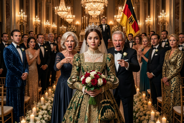 „Dann geh doch allein zum Altar“, spottete meine Mutter. „Wer einen Niemand heiratet, verdient auch keine richtige Hochzeit.“ Während meine Eltern meine kleine Feier hinter meinem Rücken verspotteten und sich über den bescheidenen Rahmen lustig machten, schritt ich mit erhobenem Kopf nach vorn. Sie waren überzeugt, dass mein Bräutigam unbedeutend sei und ich einen großen Fehler beging. Doch als sich plötzlich die Türen öffneten und hochrangige Gäste – darunter der Bürgermeister, ein Senator und mein Schulaufsichtsleiter – aufstanden, verwandelte sich ihr Spott in blankes Entsetzen. In diesem Augenblick begriffen sie, dass der Mann, den sie einen „Niemand“ genannt hatten, weit mehr Einfluss, Respekt und Bedeutung besaß, als sie sich jemals hätten vorstellen können.