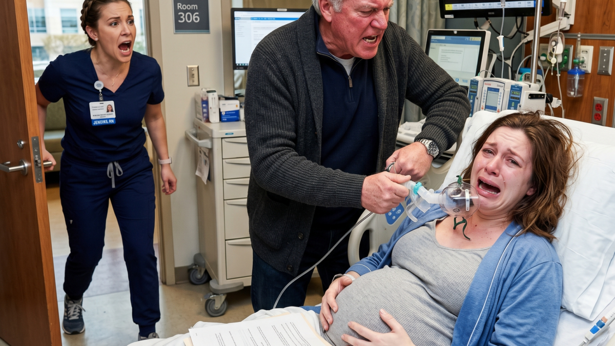 Als Mein Eigener Vater Im Krankenhaus Versuchte Mich Von Meinem Ungeborenen Kind Zu Trennen, Enthüllte Eine Verzweifelte Krankenschwester Ein Familiengeheimnis, Das Drei Jahrzehnte Lang Versteckt Wurde Und Unser Leben Für Immer Veränderte